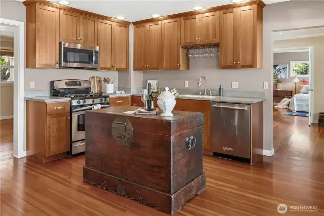 Country Kitchen with Cedar Cabinets