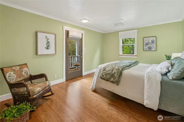 Guest House Bedroom with Private Covered Porch