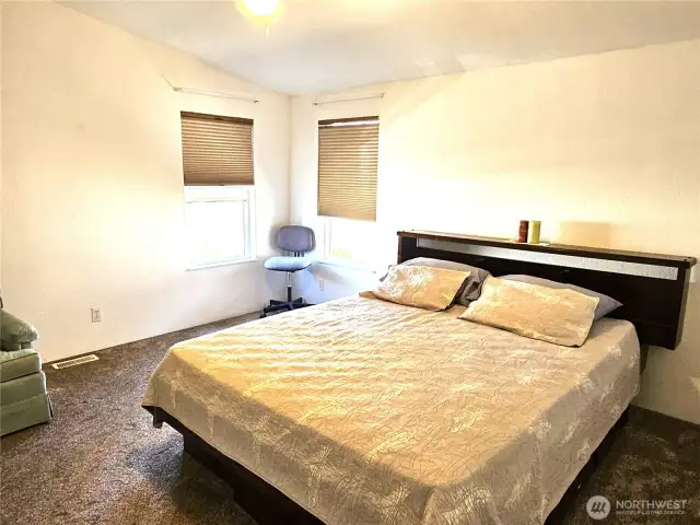 Generously-sized primary bedroom.