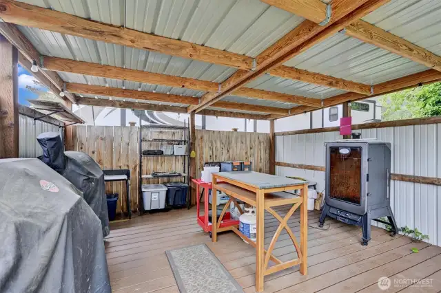 Outdoor Kitchen area off the DADU.