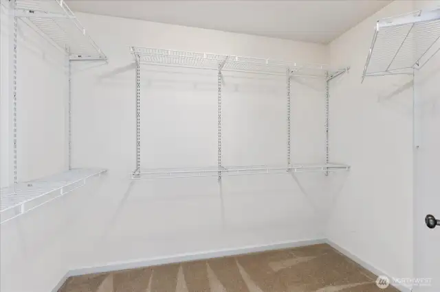 Primary closet
