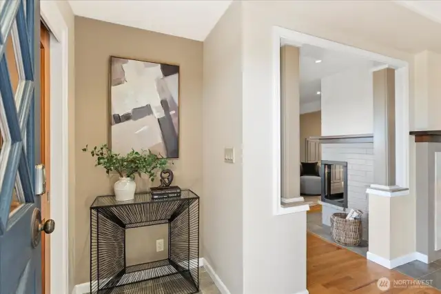Entryway with coat closet