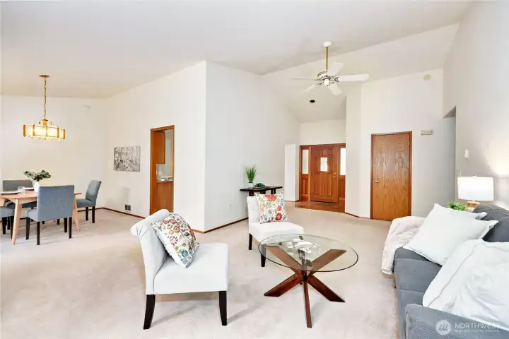 Light and bright entry.