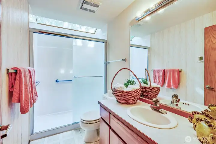 Bathroom with skylight!
