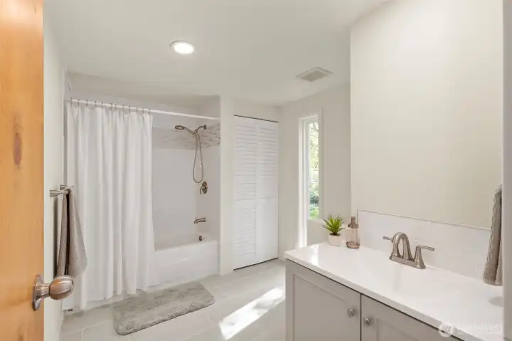 Remodeled Primary Bath connected to the bedroom