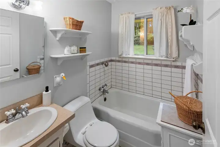 second bathroom close to living area and other bedrooms.
