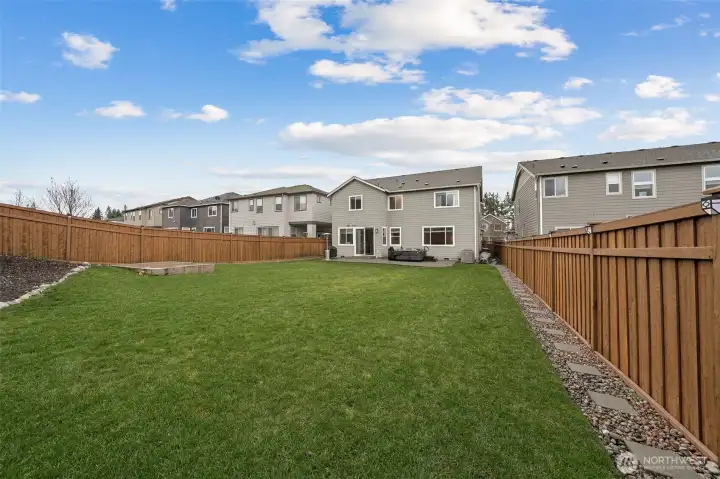 Lots of room to run, play, garden, etc!