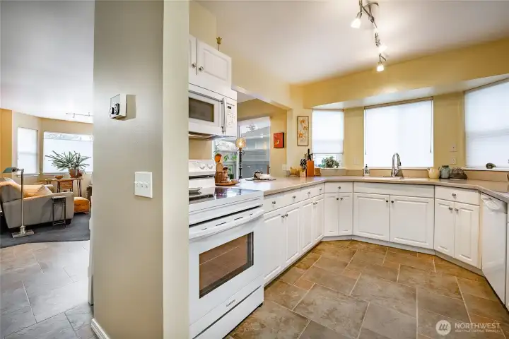 Terra cotta tiled floors