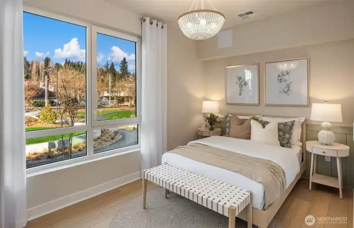 Picture represents model of floorplan, but not actual home.