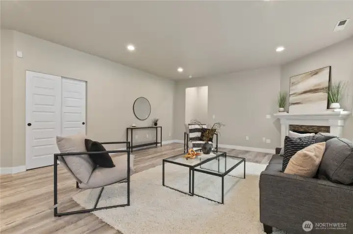 Addition storage closet and junior suite beyond