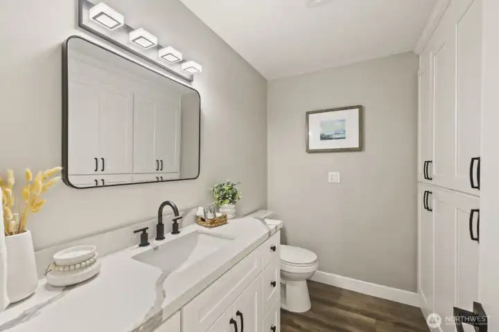 And when you gotta...main floor half bath.