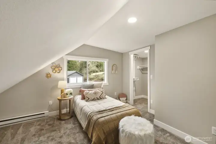 And one more bedroom upstairs...with it's own walk-in closet!