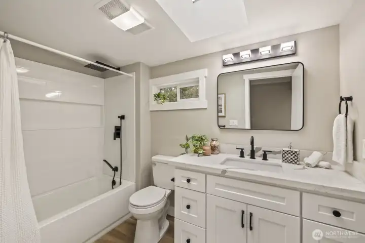 Brand new bathroom...ready.  To.  Go.