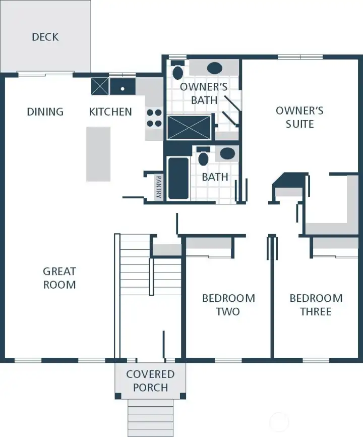 Photographs are for illustrative purposes only. Features, finishes, interior/exterior colors, landscaping and floorplan shown may vary from actual homes built