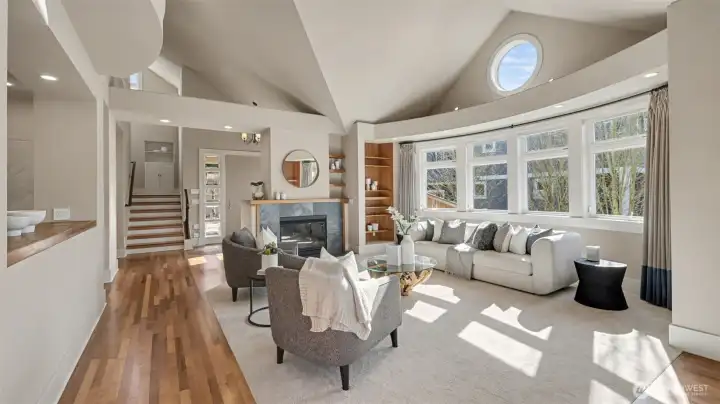 Beautifully refinished hardwoods.