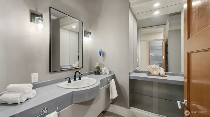 Main floor powder room.