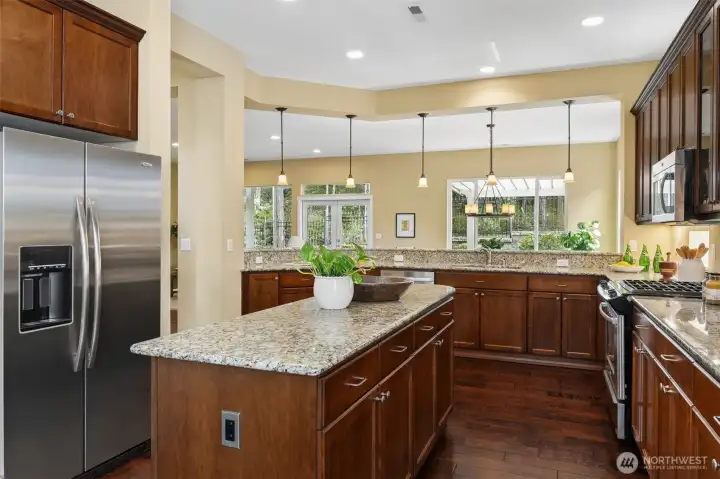 Abundance of counter space and storage