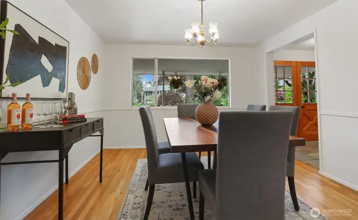 Formal or informal dining room.  Invite all your friends.