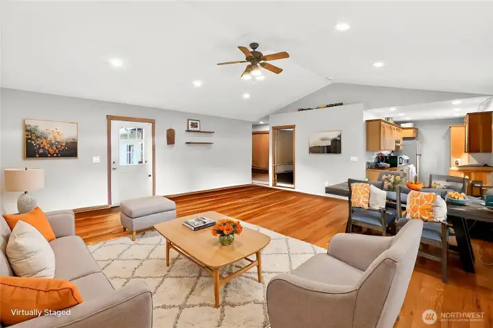 Great Room virtually staged