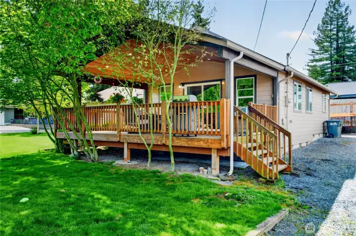 Back Yard and Deck
