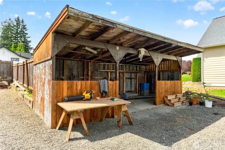 Outdoor 8x22 Work Shed