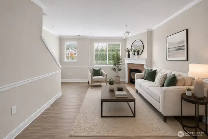 Virtually Staged: Living Room