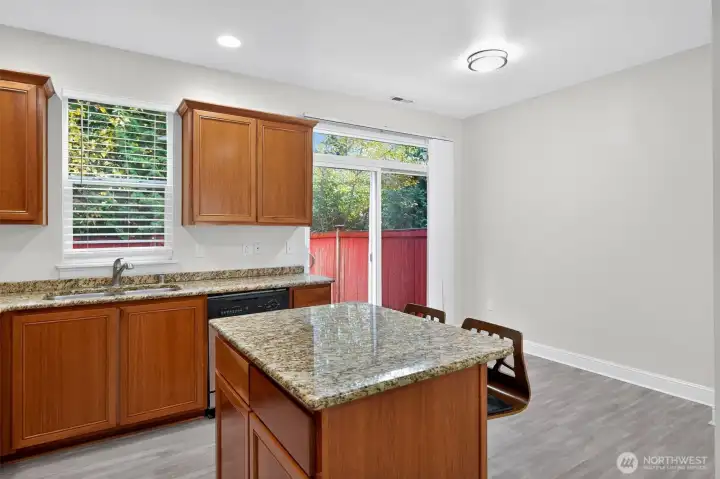 Kitchen with dining space
