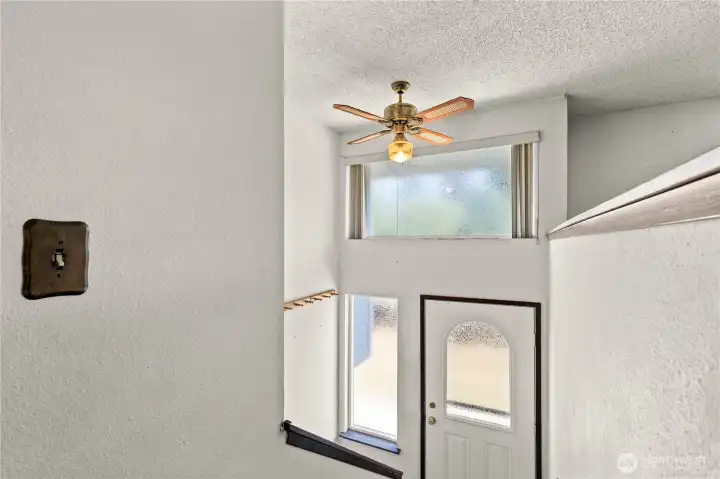 Entry of home from top of stairs