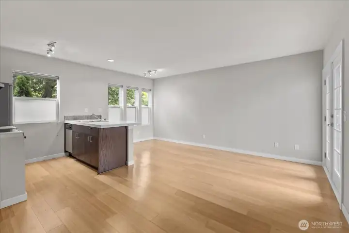 Welcome home! Enter this open floorplan unit, with lots of natural light