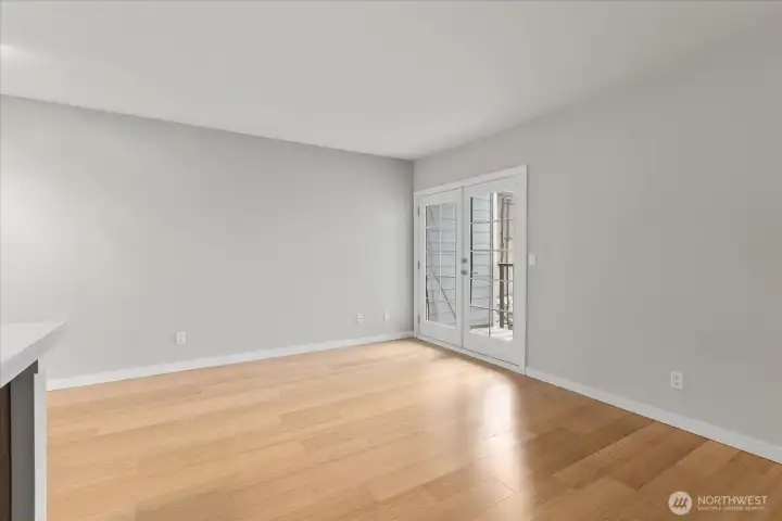 Lives larger than the sq ft would say. Lots of natural light and private balcony.