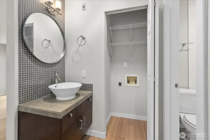Storage closet or room for private washer/dryer - hook-ups already installed