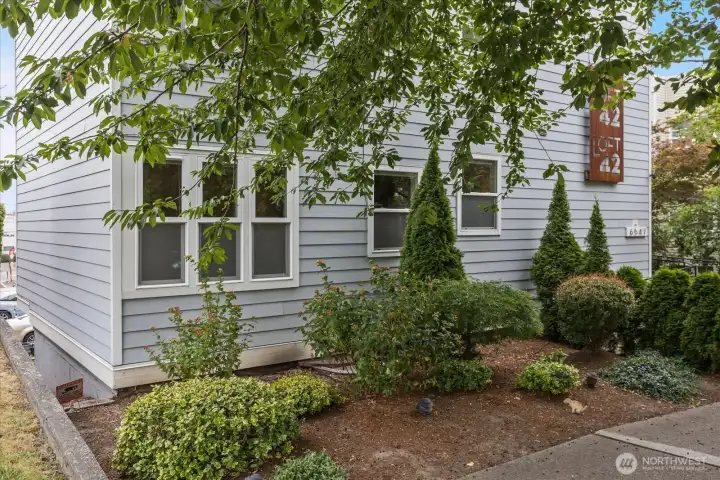 Ground floor unit with lots of windows but feels very private