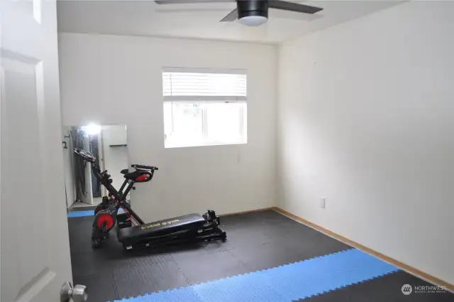 Fourth bedroom has been used as an exercise room.