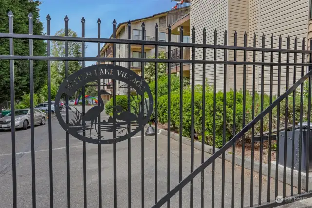 Secure and gated community.