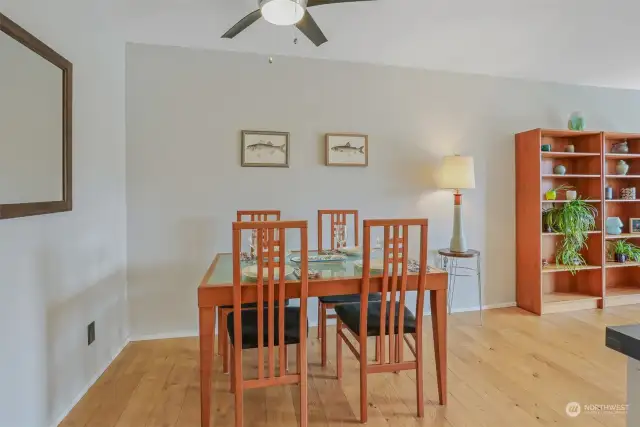 Nice sized dining area with room to expand the table for larger gatherings.