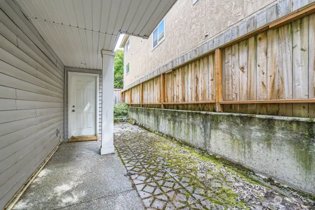 Separate Entrance to Lower Bedroom