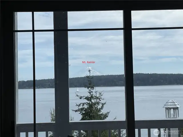 Mt. Rainier from the living room