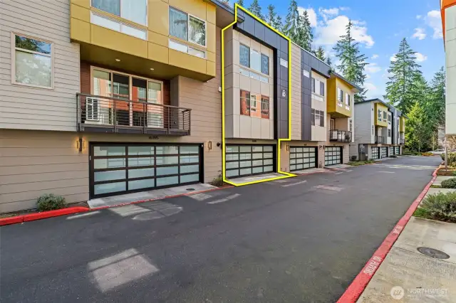 Entry to condo through garage