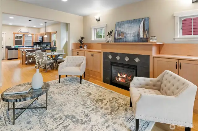 The living room is spacious.