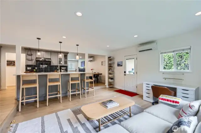 Family Room + Kitchen: great open concept floorplan.