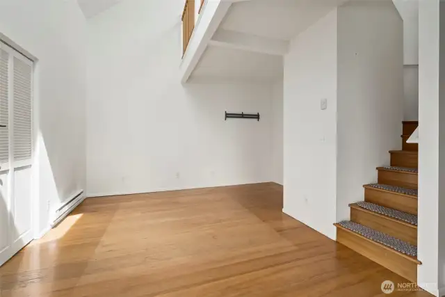 This is the same space without a bed. A very versatile area!