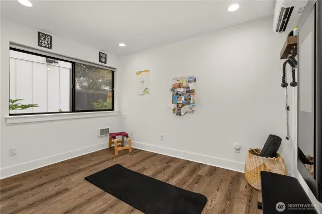 Bedroom #2 as workout room