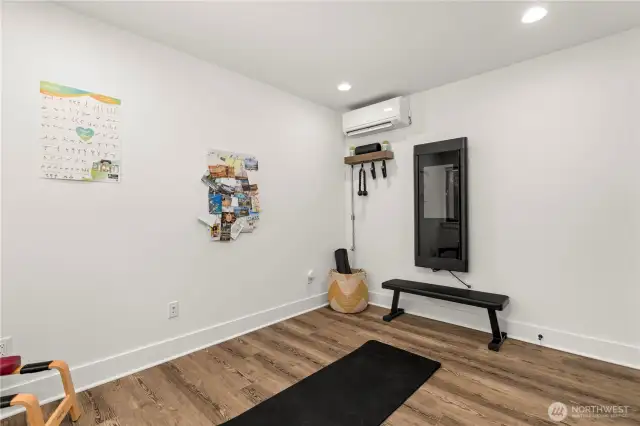 Bedroom #2 as workout room