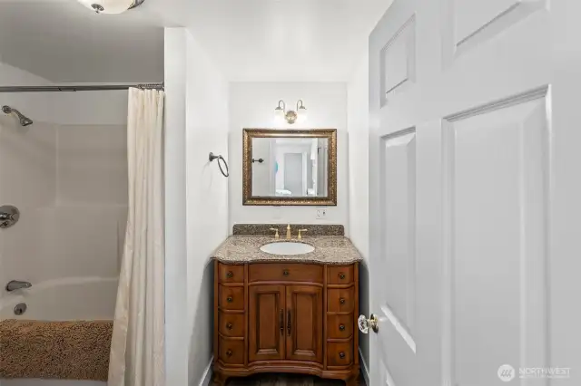 Downstairs second primary full bath