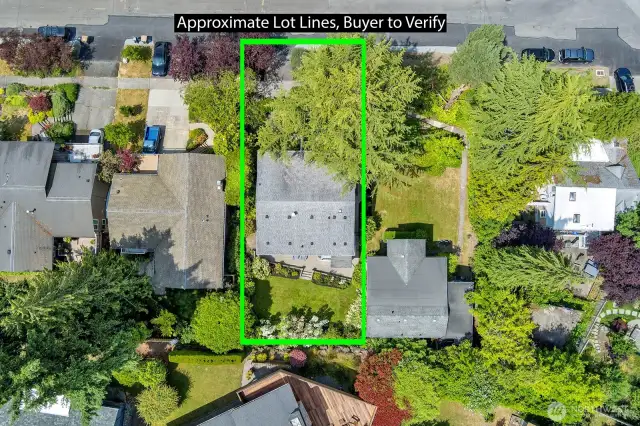 Aerial View approximate lot line buyer to verify