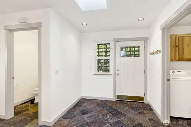 inside front door