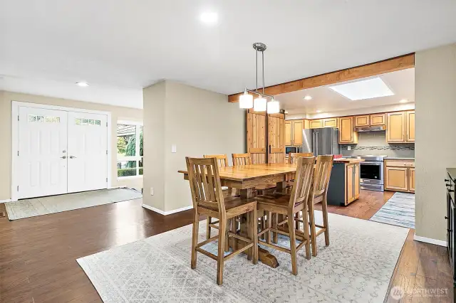 Dining Room Open to Kitchen & Living Perfect For Entertaining