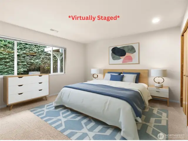 *Virtually Staged* 4th Bedroom Downstairs