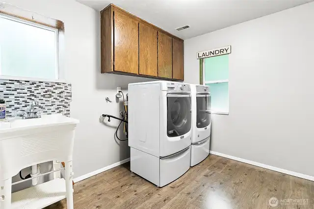 Roomy utility room