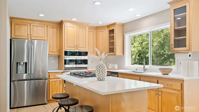 Remodeled Kitchen With New SS Appliances.